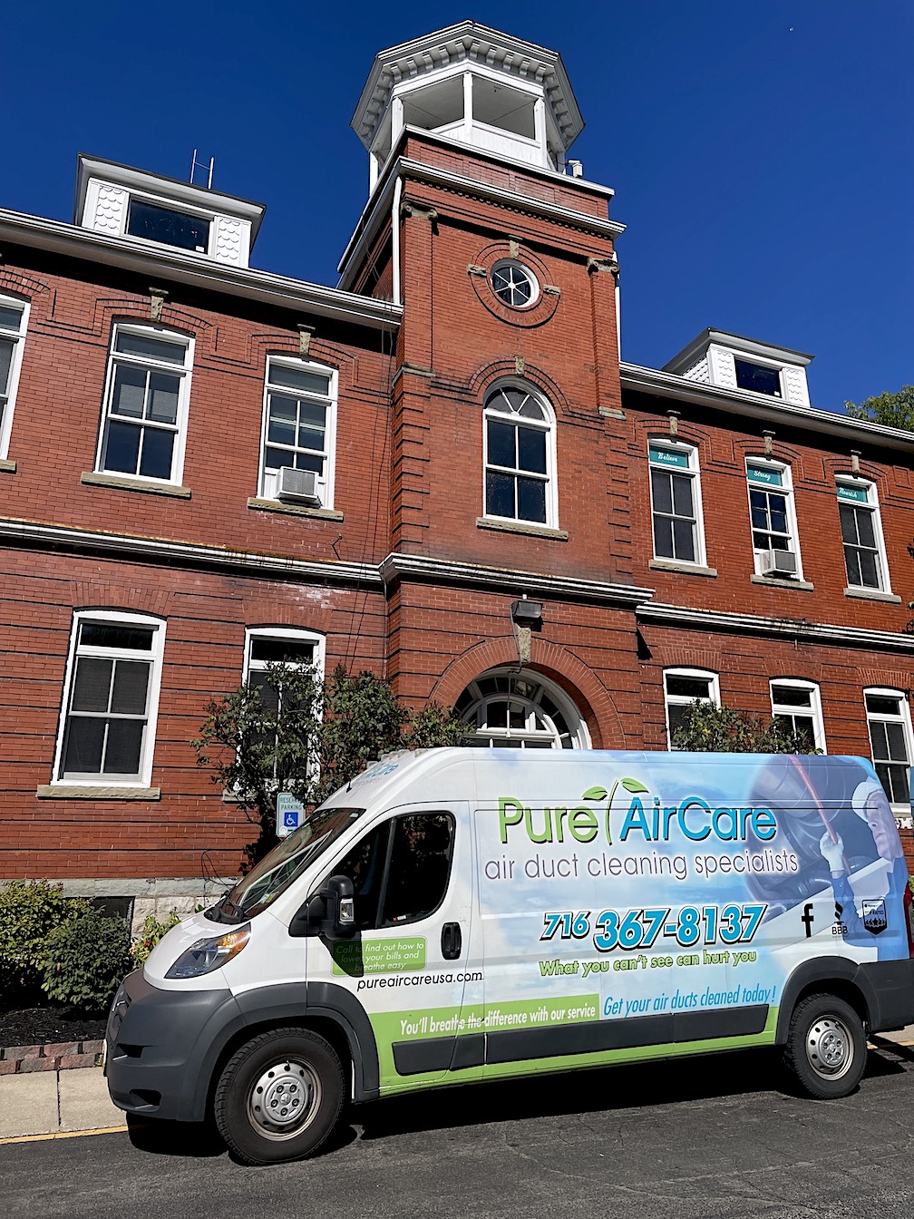 Pure AirCare was hired to clean Red Brick air ducts as part of the overall mold remediation process.
