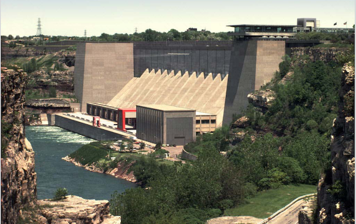 The New York Power Authority Niagara hydroelectric power plant. (Image courtesy of NYPA)