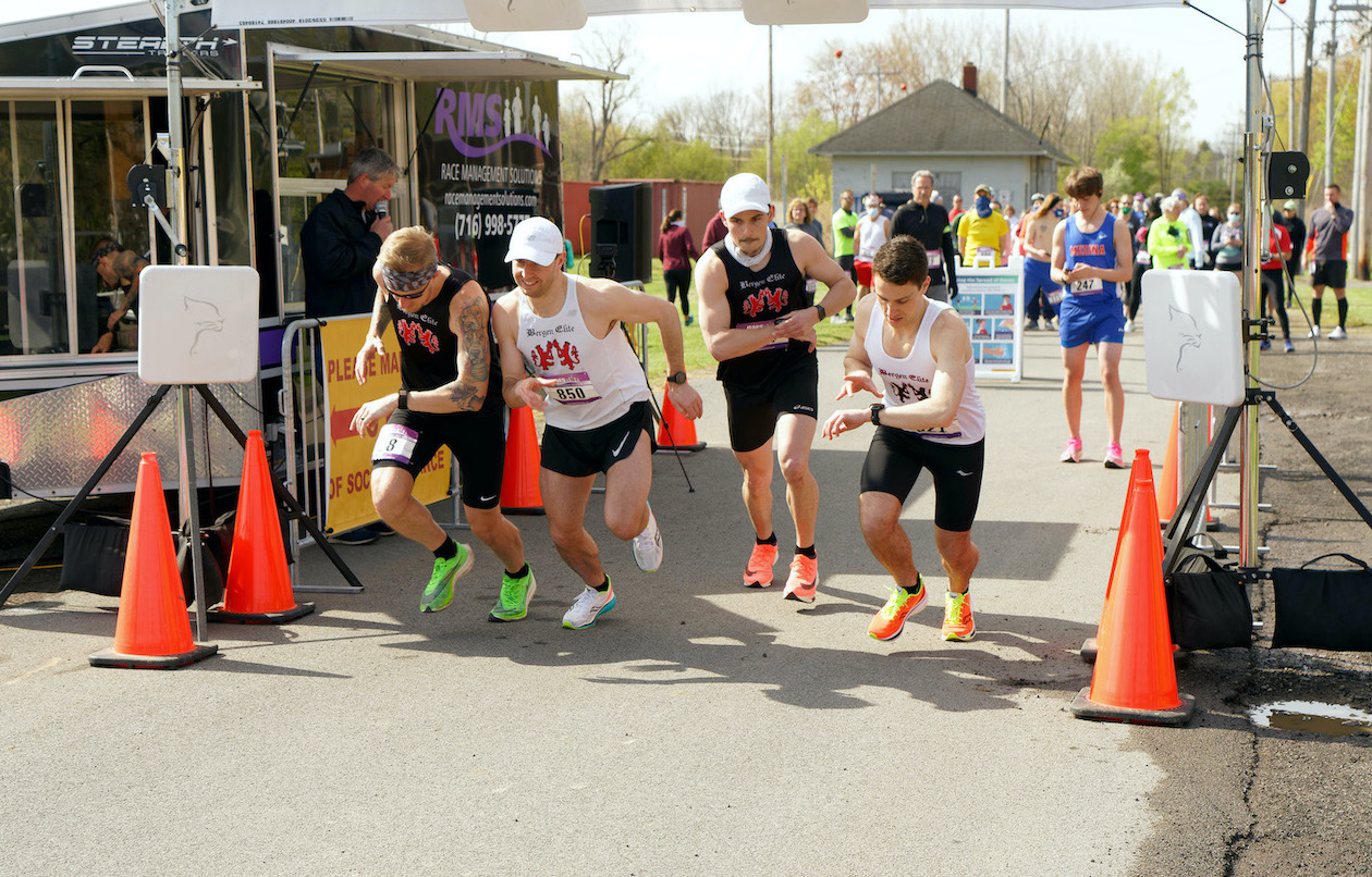 They came as a group from Buffalo, so they were able to start as a group at the Nancy Price 5K.