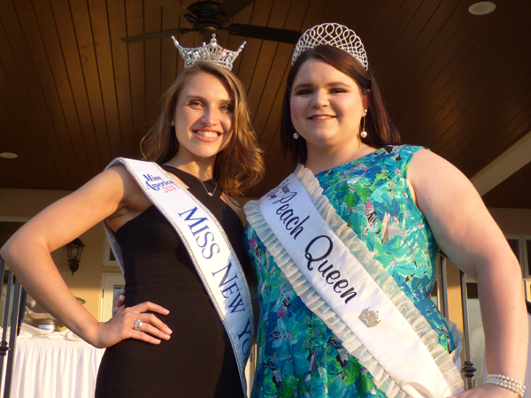 2018 Miss New York Gabrielle Walter and 2016-17 Niagara County Peach Queen Angelica Beiter. (Photos by Joshua Maloni)