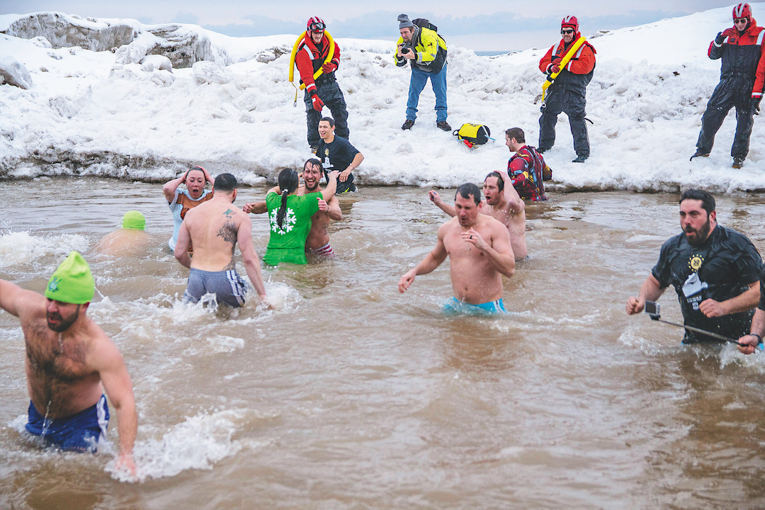 Pictured are scenes from the 2019 Olcott Lions' `Swim for Sight` at Olcott Beach. (File photos by Wayne Peters)