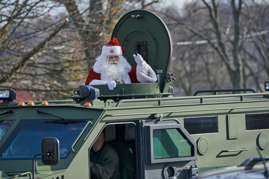 Santa prepares to meet his fans in Lewiston. (Photo by Mark Williams Jr.)