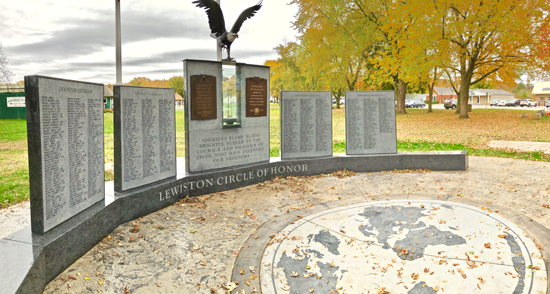 A sweeping look at the `Circle of Honor` in Lewiston.