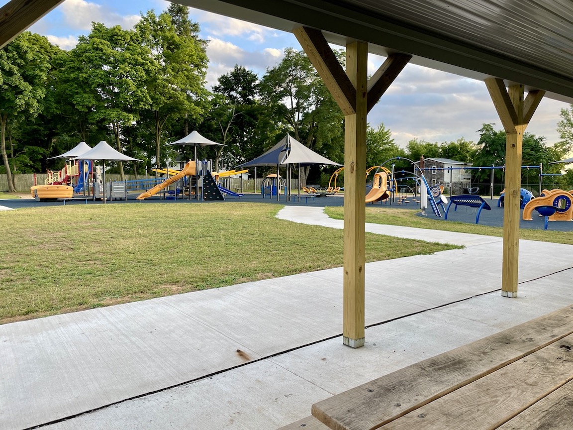 Village of Lewiston trustees would like to add new security surveillance around the inclusive playground at Marilyn Toohey Park, but they're concerned about the camera equipment's ability to capture people's faces if the lens is stationed way back at the pavilion.