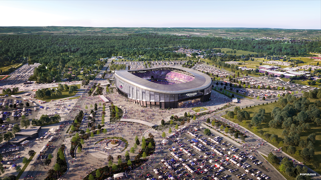 Buffalo Bills stadium render provided by the Office of Gov. Kathy Hochul