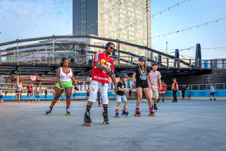 Roller Rink at Canalside photo by Tom Burns // courtesy of Buffalo Waterfront