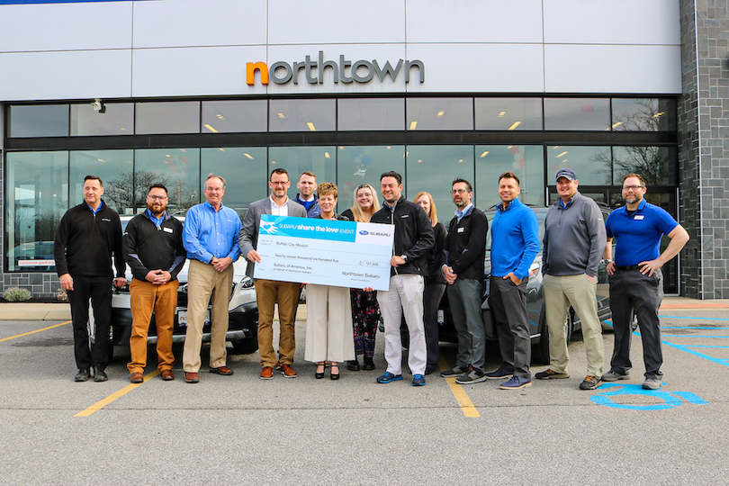 Buffalo City Mission received funds from Northtown Automotive Companies. (Image courtesy of 19 Ideas/Buffalo City Mission)