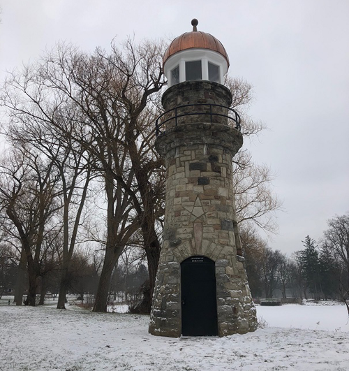 The restored Como Lake Park lighthouse. (Submitted photo)