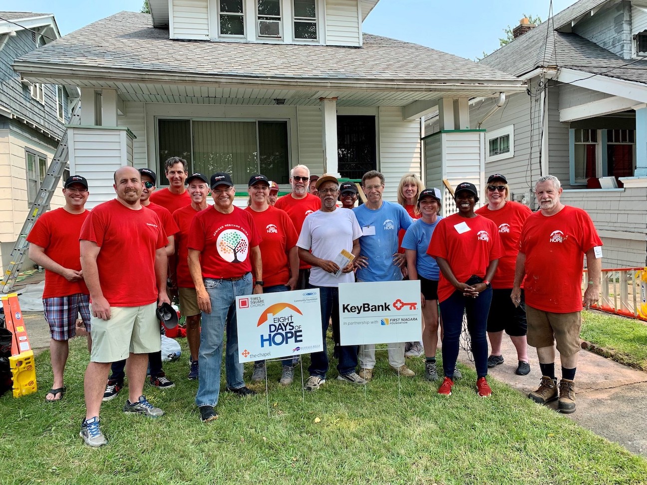 The community came together to make a a difference in the Masten District. (Images courtesy of Eight Days of Hope - Buffalo)
