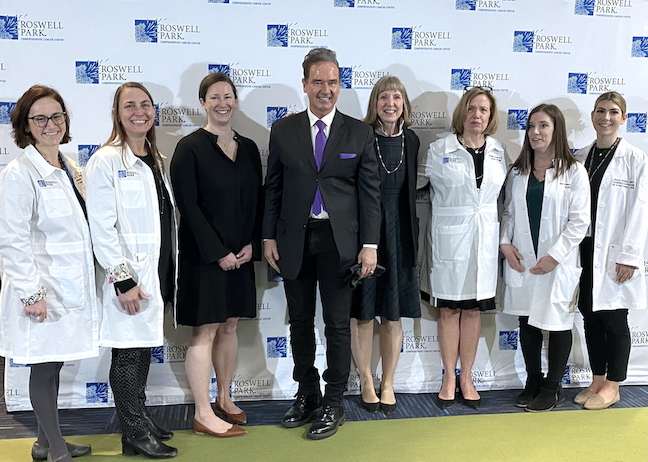 Congressman Brian Higgins with the Roswell Park team. (Submitted photo)