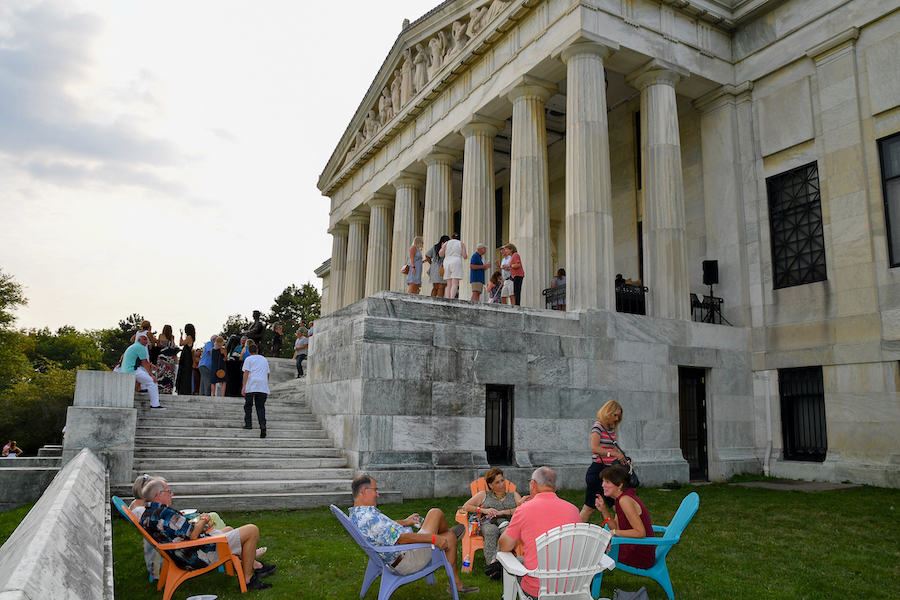 `Party on the Portico` (Photo credit: Hector Pagan/courtesy of the Buffalo History Museum)