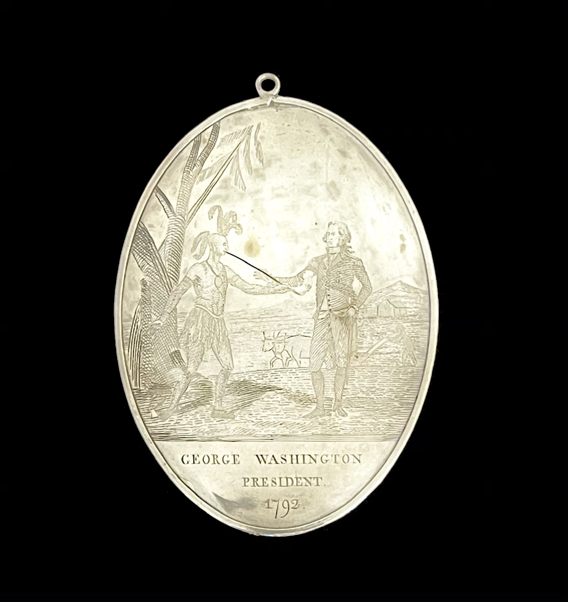 The Red Jacket Peace Medal (Image courtesy of The Buffalo History Museum)