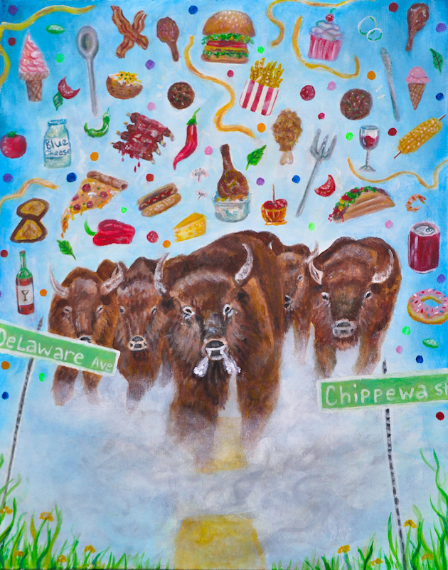 Cameryn Zastrow's winning `Taste of Buffalo` poster design (Courtesy of Tops)