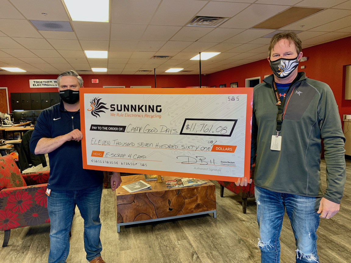 Pictured, from left: Sunnking Vice President Adam Shine and CEO Duane Beckett. (Photo courtesy of Sunnking)
