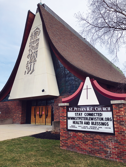 St. Peter R.C. Church in Lewiston has been closed to the public since March. (File photo)