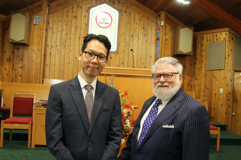 Assistant Pastor David Joon Kyung Chi, left, joins Pastor Kevin Backus in leading the congregation of Bible Presbyterian Church, 1650 Love Road, where morning worship service is at 10:45 a.m. and evening worship service is at 6 p.m. Sundays.