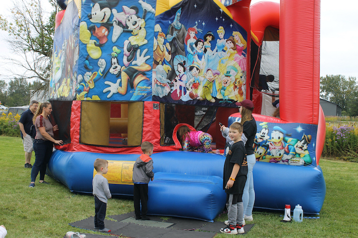 Two bounce houses were on site at Fall Fest at Kelly's Country Store.