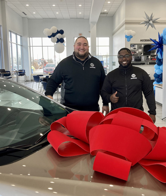 Pictured are Maguire Chevrolet General Manager Ronnie Mansour and Sales Consultant Brian Nelson. (Submitted)