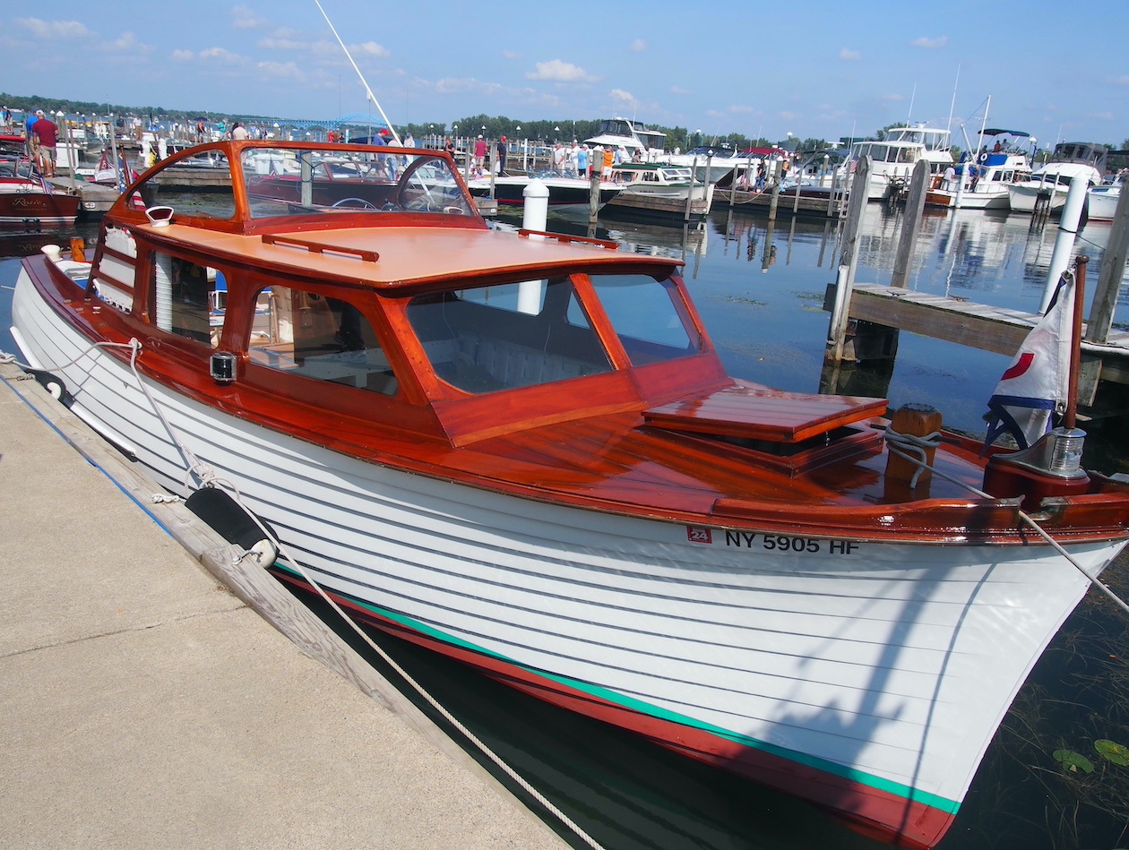 The Starling IV, a 70-year-old Sea Bright skiff, fell in disrepair. It has been reconstructed for the past five years and is still a work in progress, says its owner, Phil Sullivan.