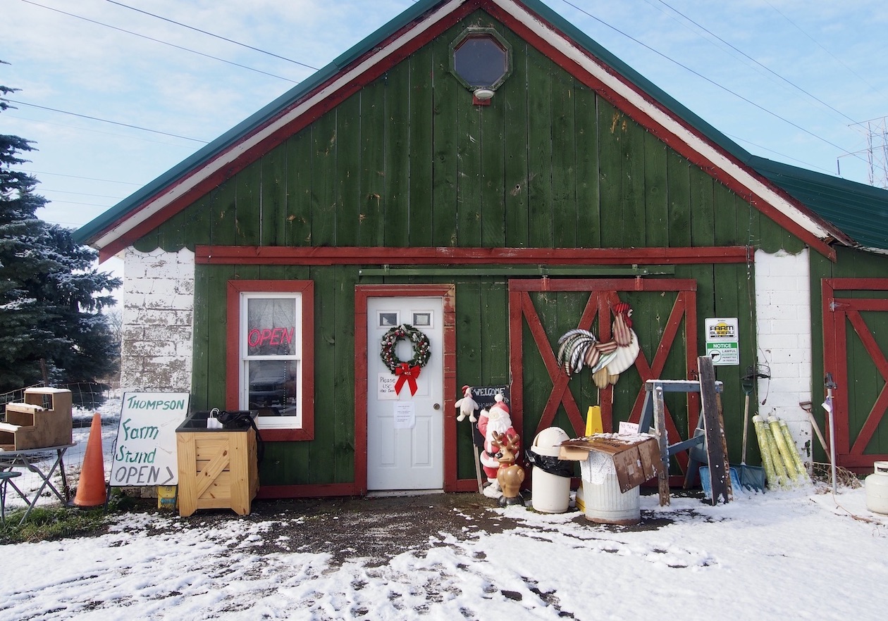 The small barn at the Thompson Farm is decorated for the season. See more photos inside this week's Island Dispatch.