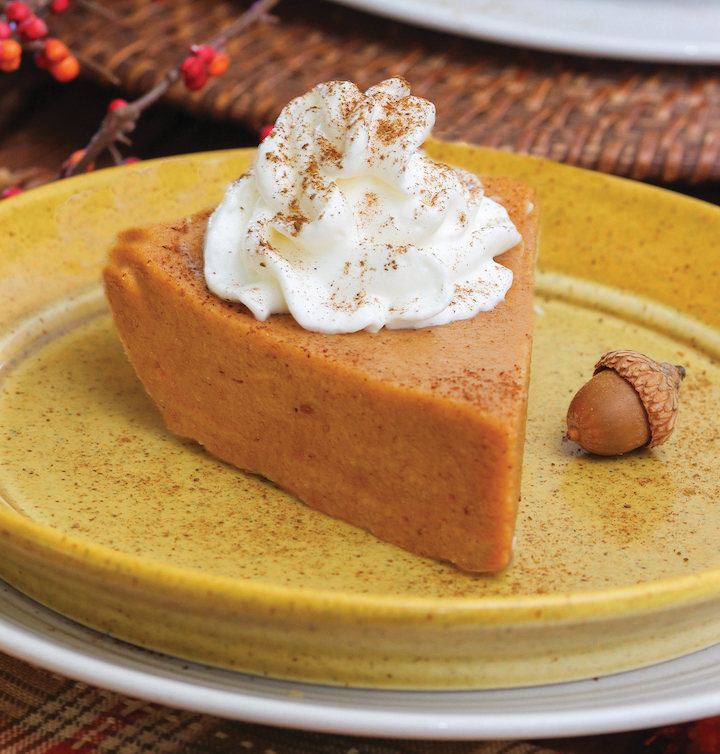 People who cannot stomach foods that contain gluten can still indulge in their favorite holiday flavors. `Crustless Libby's Famous Pumpkin Pie` is a variation on traditional pumpkin pie served at Thanksgiving and Christmas gatherings. (Metro Creative Graphics)