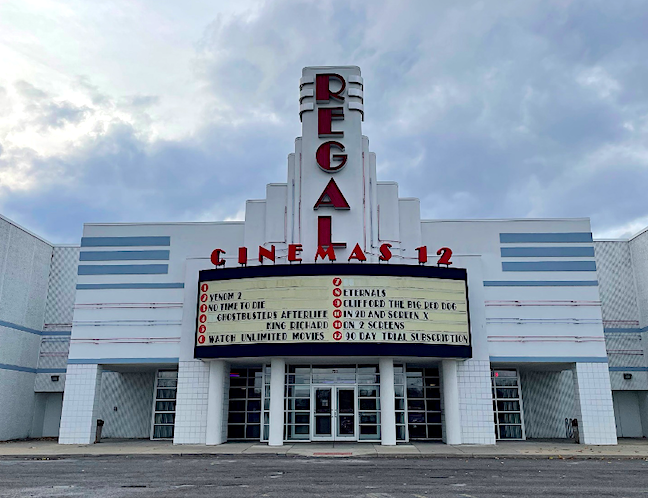 Various movie theater chains, like the Regal Cinemas pictured here, are trying to rebuild after taking an extreme financial loss due to COVID-19.