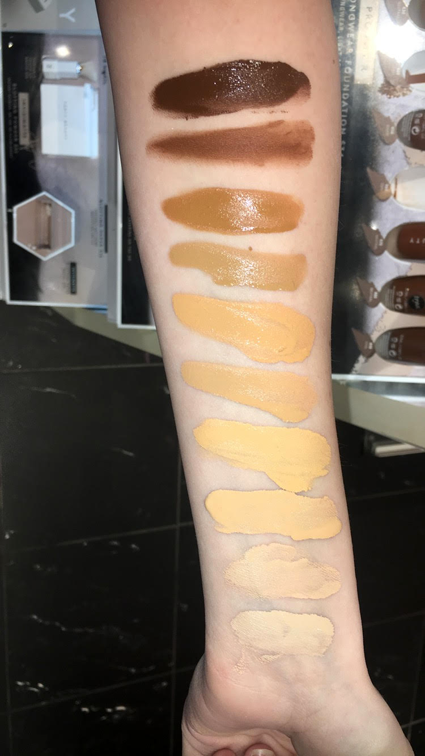 Examples of FENTY Beauty colors.