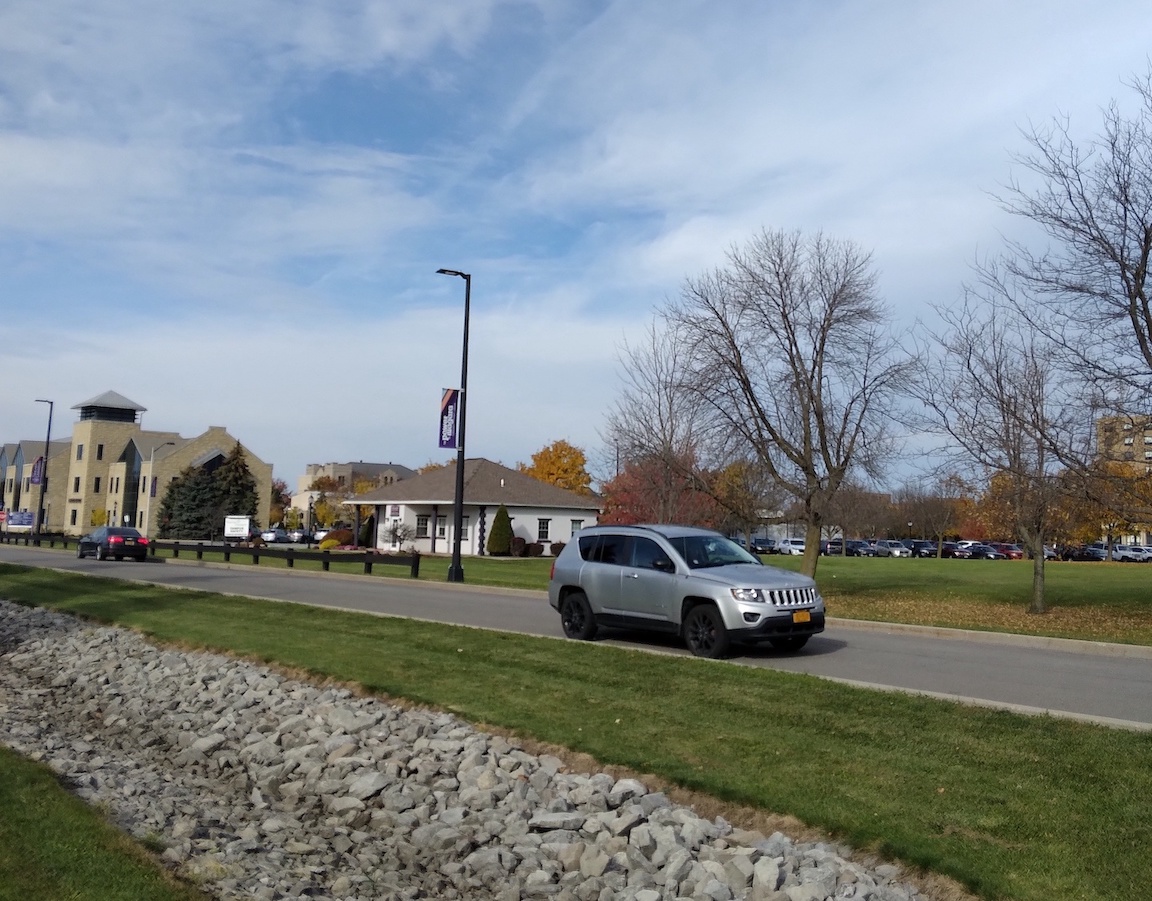 Pictured is a Niagara University campus entrance.