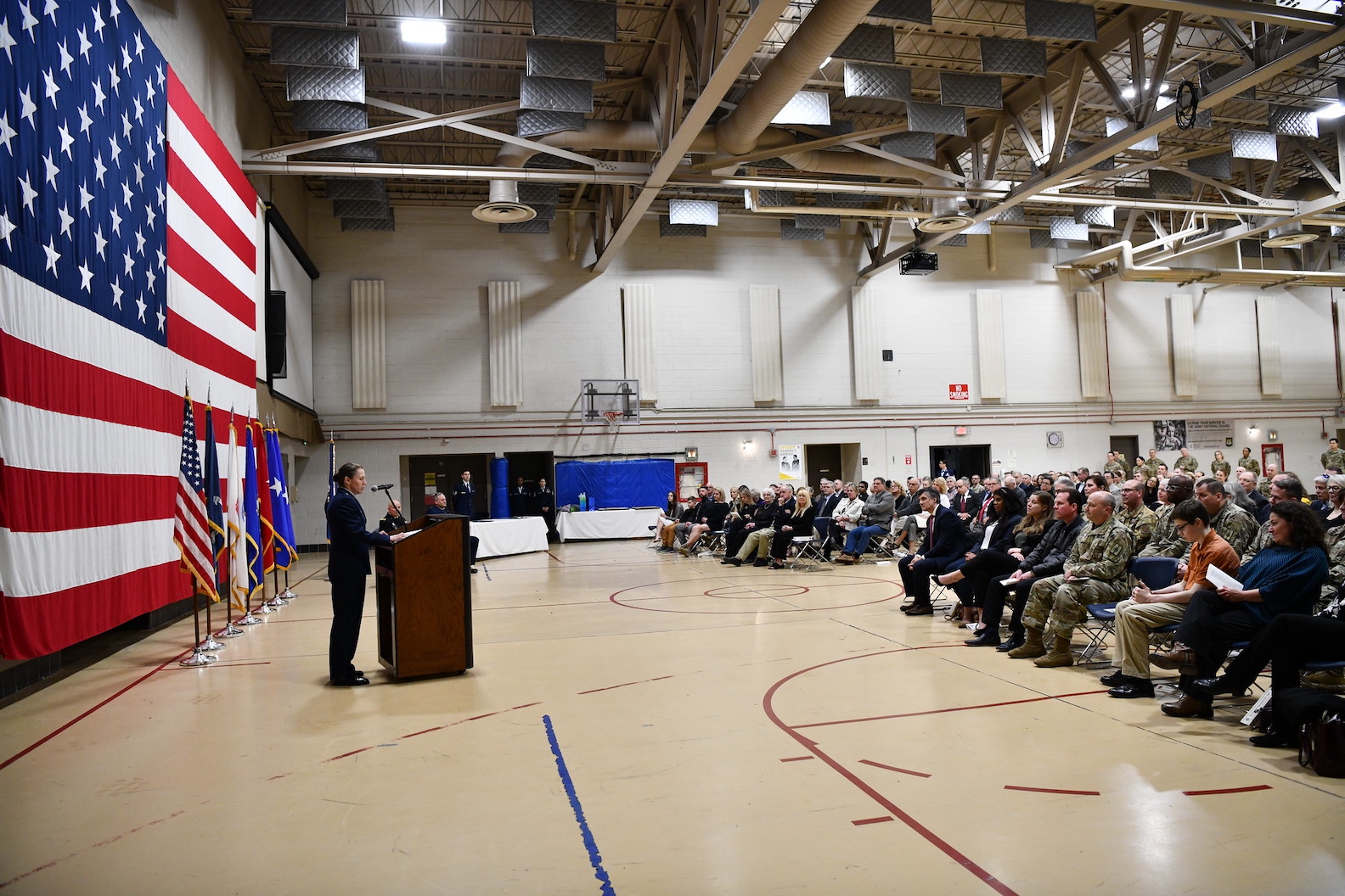 Brig. Gen. Denise Donnell assumes command of the 5,900-member New York Air National Guard. (Image courtesy of the Office of Gov. Kathy Hochul)
