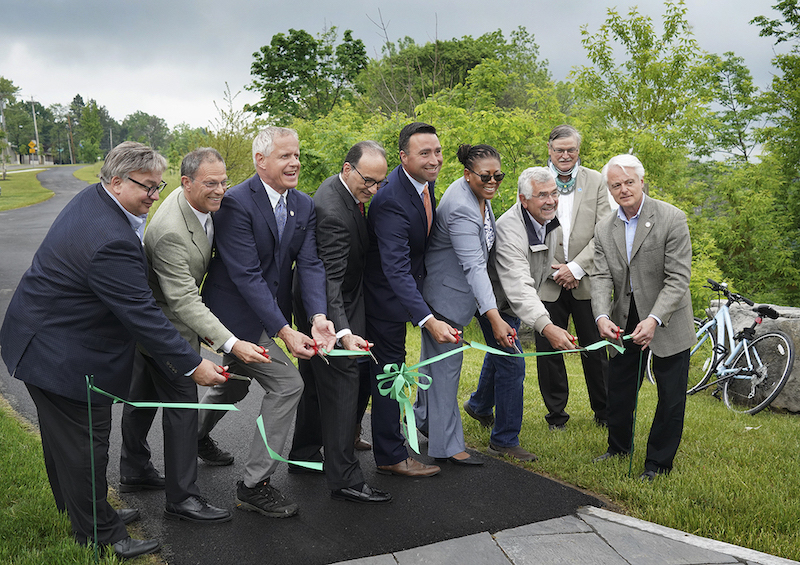 Local and state leaders officially dedicate Niagara Falls' newest tourism amenity. (Image courtesy of the New York Power Authority) 