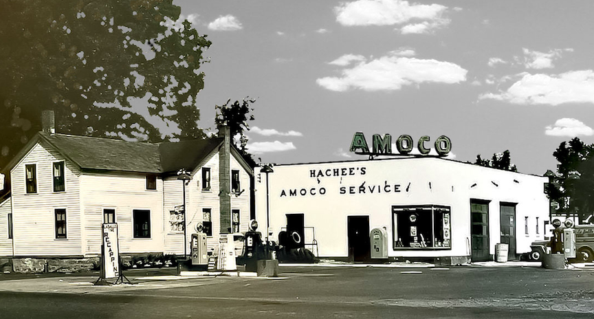 Hachee's Amoco Gas Station (Image courtesy of Terry Lasher Winslow)