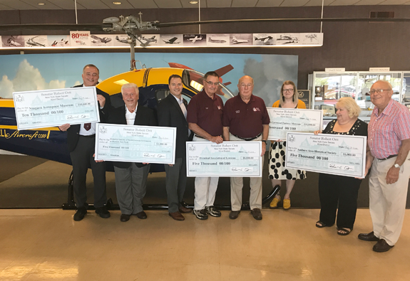 New York State Sen. Rob Ortt presents $40,000 in education funds to five local museums for improvements to educational programs and the addition of new educational resources.