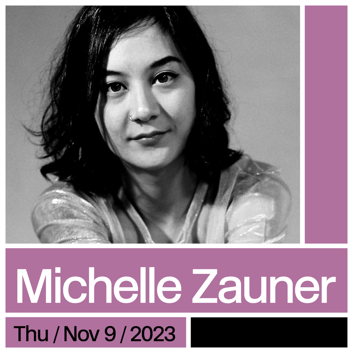 Michelle Zauner image provided by Just Buffalo Literary Center