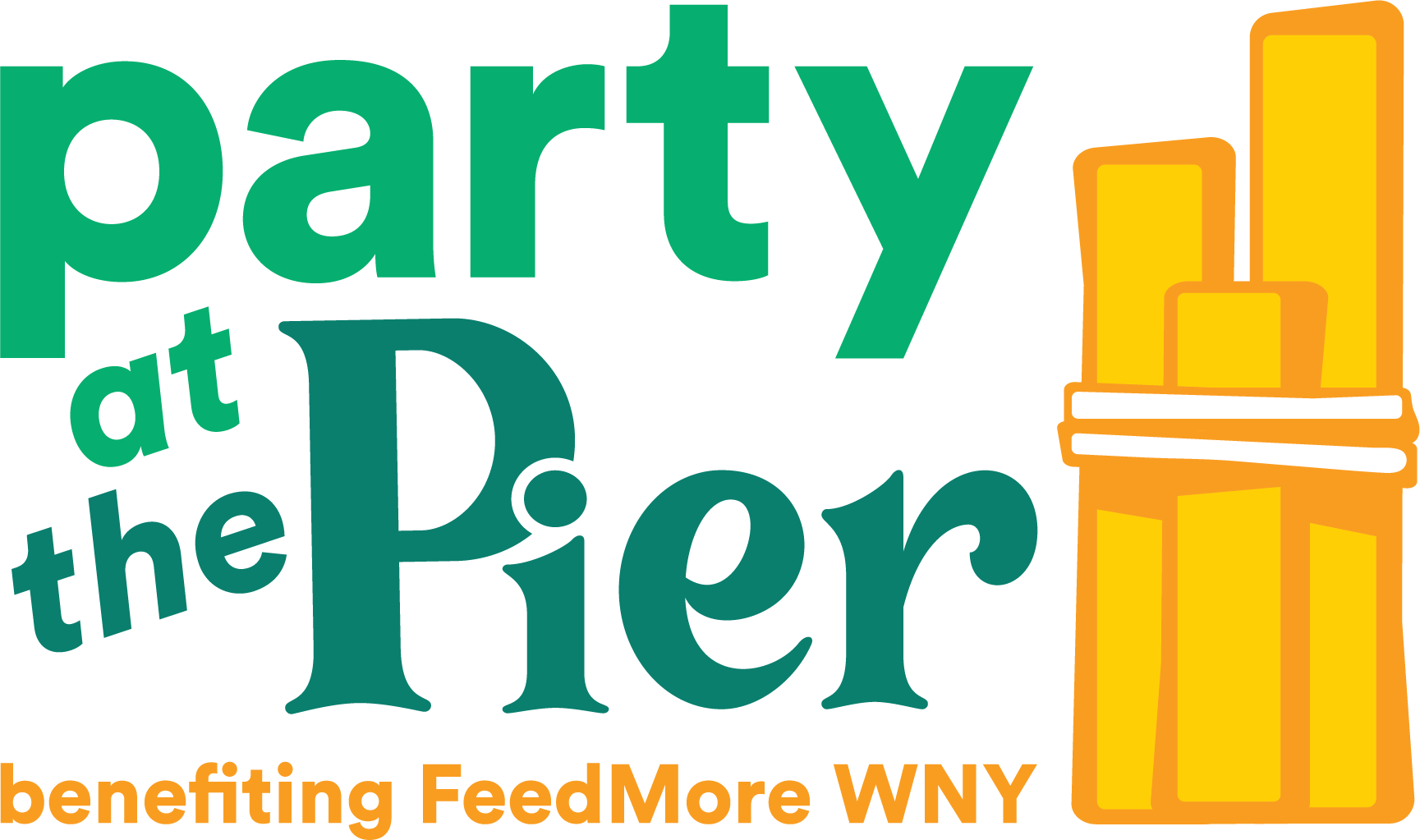 `Party at the Pier` logo courtesy of FeedMore WNY