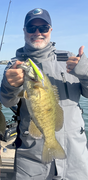 James Hall, editor-in-chief of Bassmaster, fished the Niagara River in June, ranking it eighth in the country for bass fishing. (Destination Niagara USA photo)