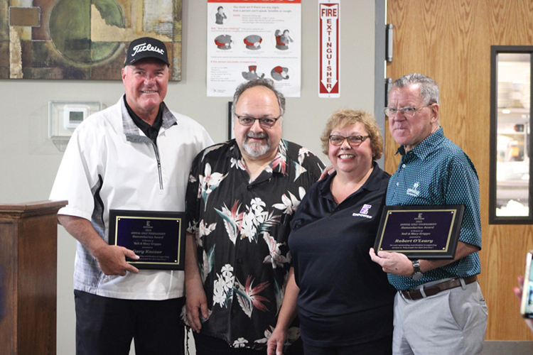 Pictured, from left: Gary Kaczor (business development manager, Parkview Health Services), Don Napoleon (board member, Empower), Diane Baehre (executive director, Empower) and Bob O'Leary (co-founder, Parkview Health Services).