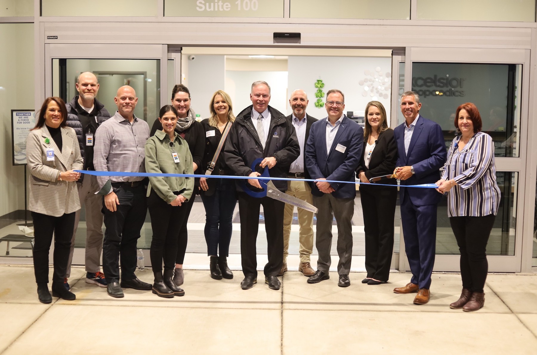 A ribbon was cut Tuesday to officially welcome Excelsior Orthopaedics to its new location at 10195 Niagara Falls Blvd., Suite 100. The new facility has greater capabilities to care for patients. (Photos by Erica Brecher and Elijah Robinson)