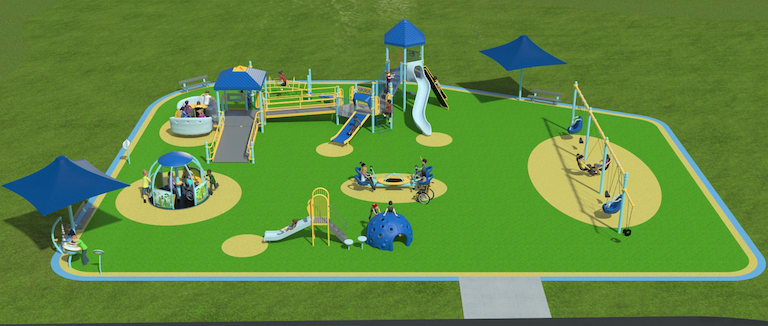 This graphic shows the design of the planned inclusive playground for Fairmount Park in Wheatfield. (Submitted)