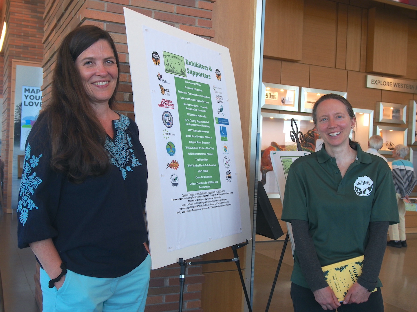 From left, Nancy Lawson, author of `The Human Gardener,` with Nicole Gerber of Citizen Coalition for Wildlife and the Environment.