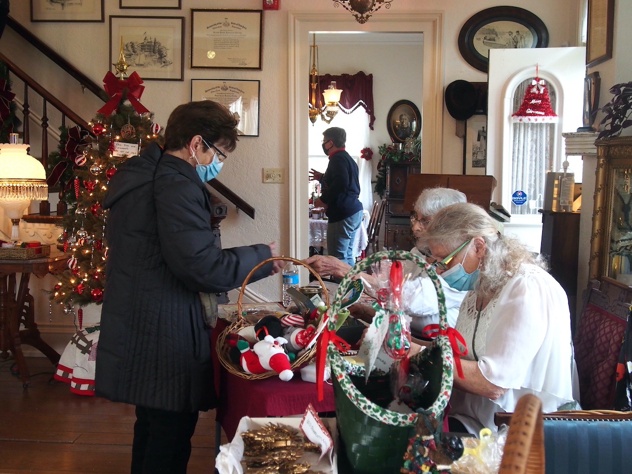 Shoppers enjoy the personal service offered at the Christmas store in River Lea.
