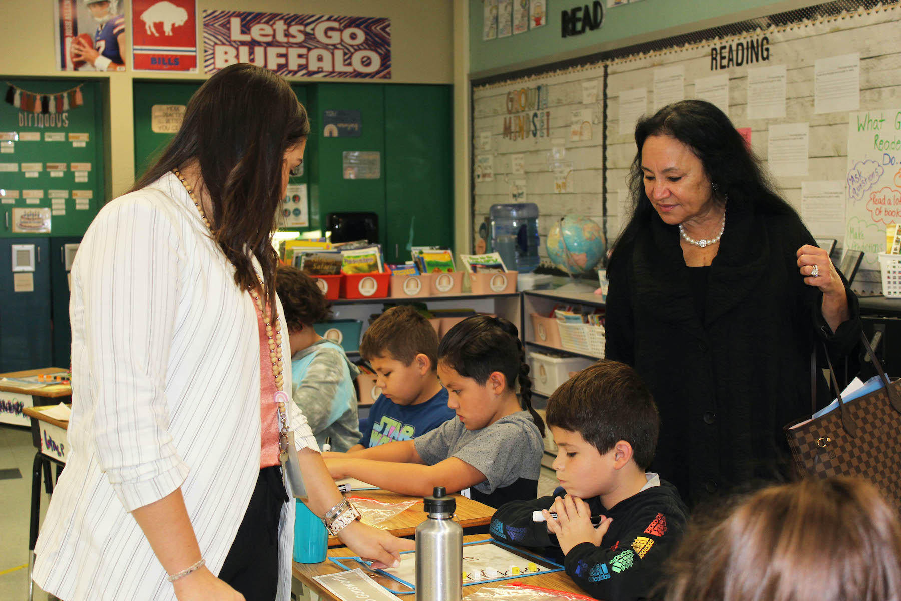 New York State Commissioner of Education Dr. Betty A. Rosa and members of the New York State Education Department participated in a class visit.