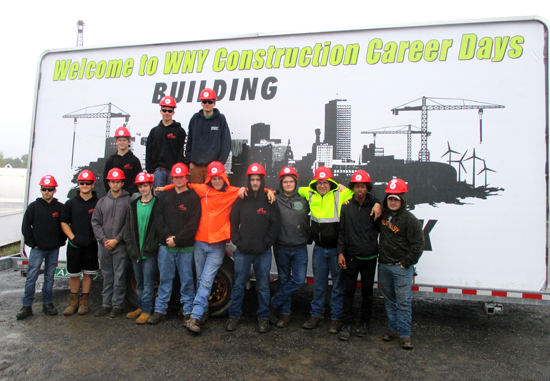 Niagara Career and Technical Education Center students from the diesel technology program.