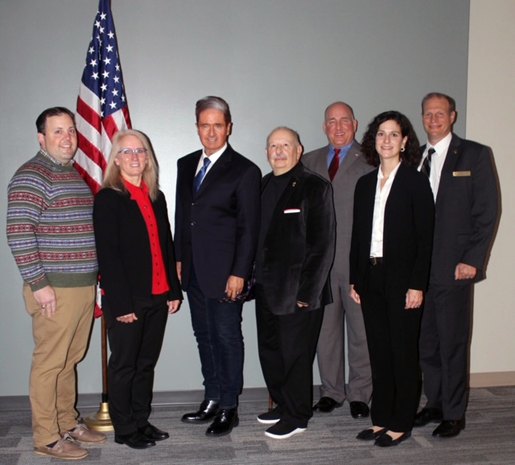 Congressman Brian Higgins (third from left) with members of his service academy advisory committee. (Submitted photo)
