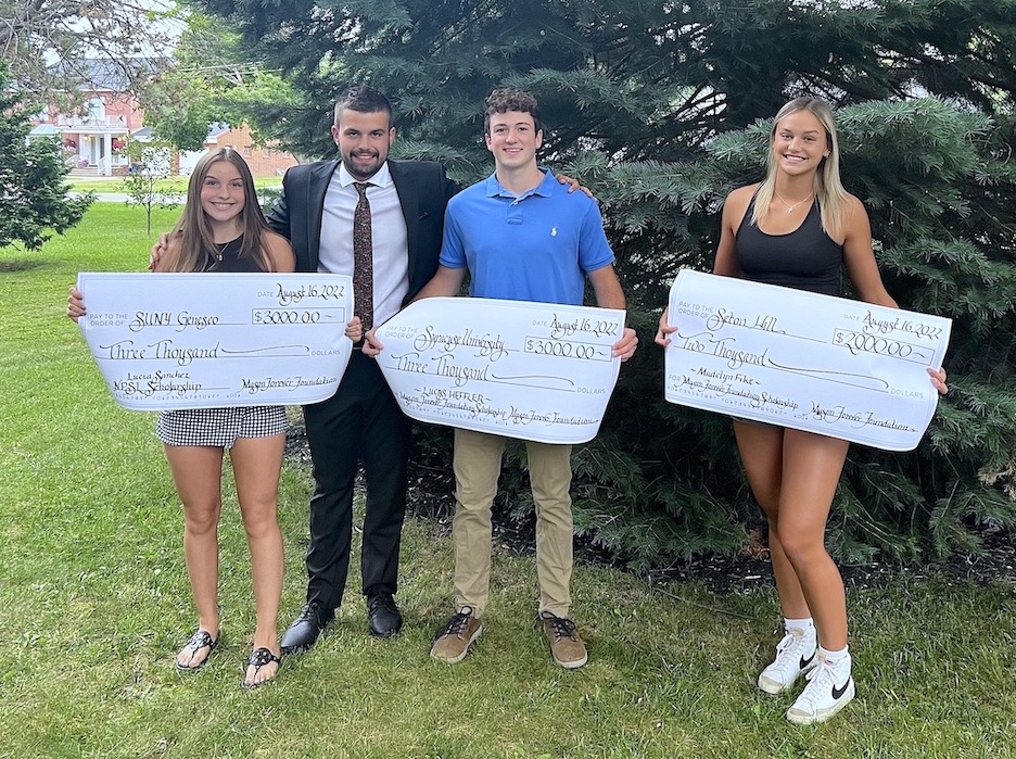 Lucia Sanchez, Mason FOREVER Foundation Treasurer Collin Monteleone, Lucas Heffler and Madelyn Fike. (Submitted photo)