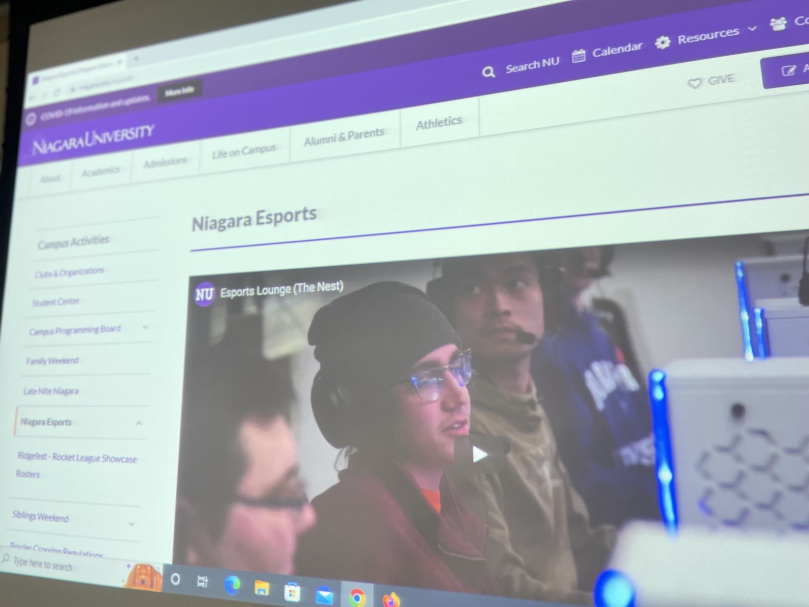Esports is now among the top-attended clubs at Niagara University.