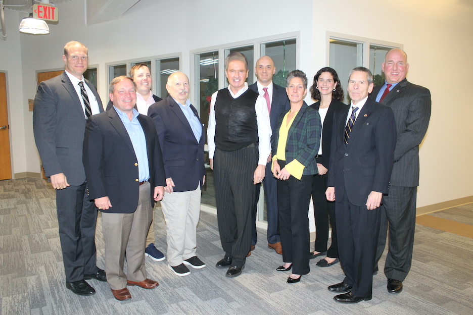 From left: Randy Garver, Michael Major, Peter Goodman, Dr. Patrick Welch, Rep. Higgins, Jeffrey Burhart, Dr. Teresa Lawrence, Kathy Garver, Jerry Irving and James Montgomery. (Submitted)