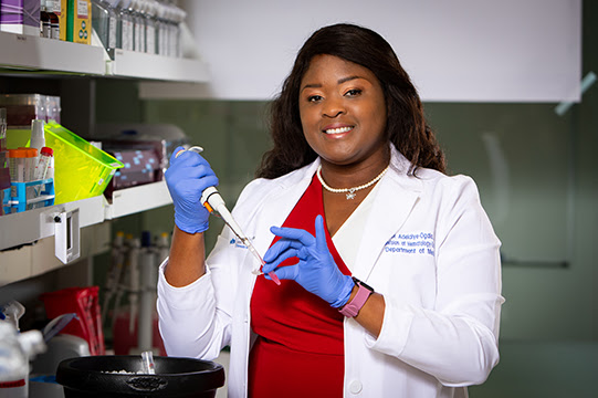 Remi Adelaiye-Ogala, Ph.D. photo by Meredith Forrest Kulwicki