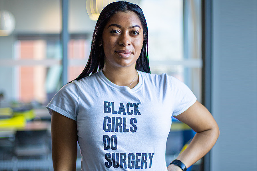 In time for Match Day 2021, Karole Collier's apparel company honors activism in medicine (Photo by Douglas Levere/University at Buffalo)