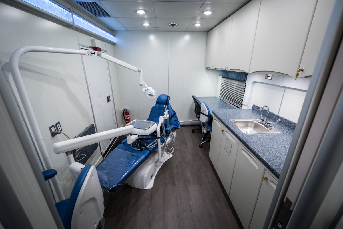 Anticipated to begin operation in early 2022, the second UB mobile dental clinic is expected to expand the school's outreach by more than 1,000 patients annually. (Photo courtesy of the University at Buffalo)