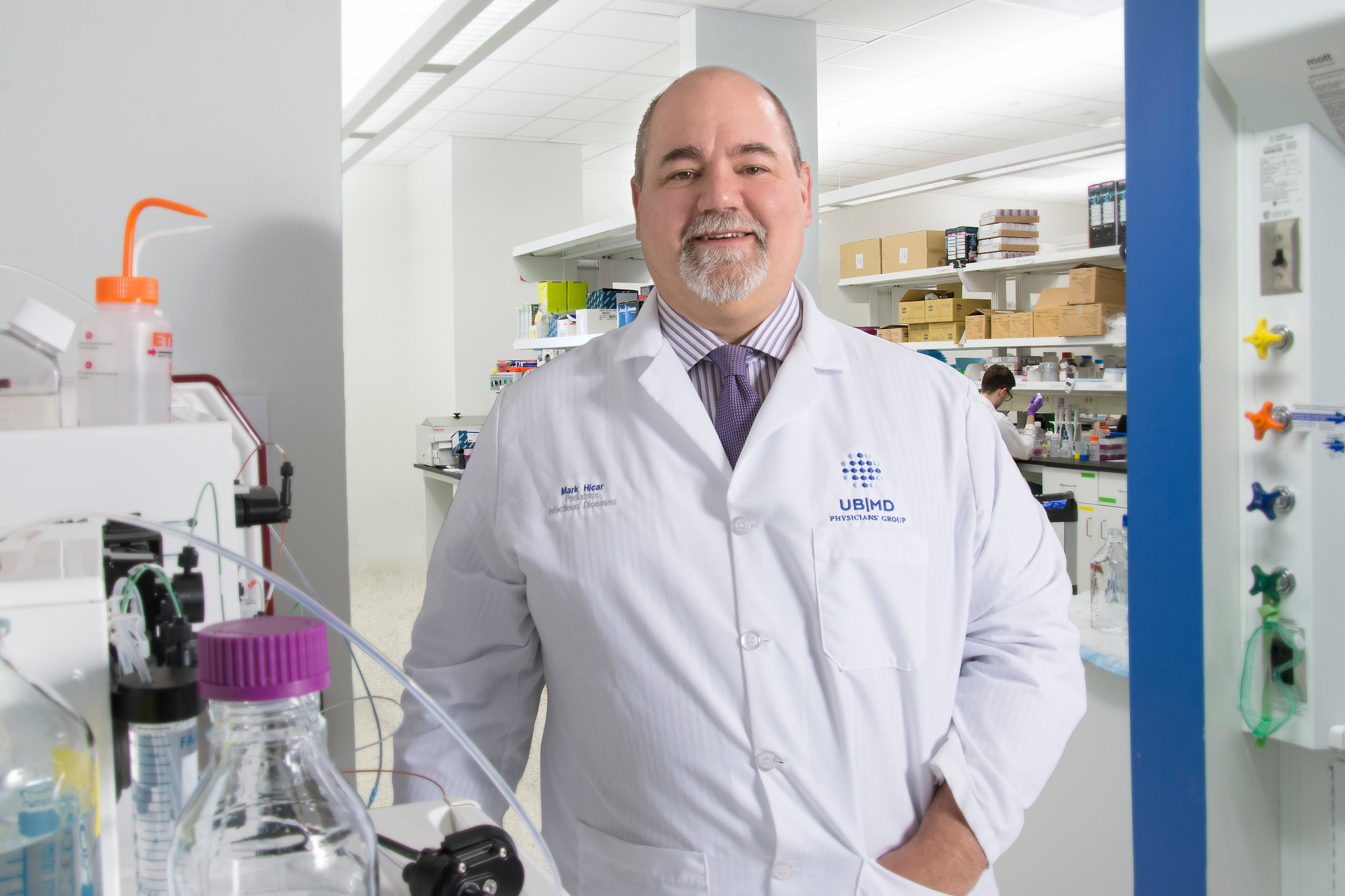 Mark Hicar, M.D., is a pediatric infectious diseases physician in the Jacobs School and an attending physician at Oishei Children's Hospital. (Photo courtesy of UB)